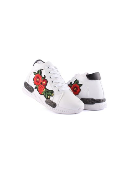 Buy Half boot for women casual white leather in Egypt