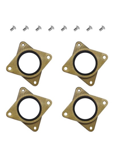 Buy 12-Piece Replacement Shock Absorber Pad With M3 Screw For 3D Printer Gold/Silver/Black in UAE