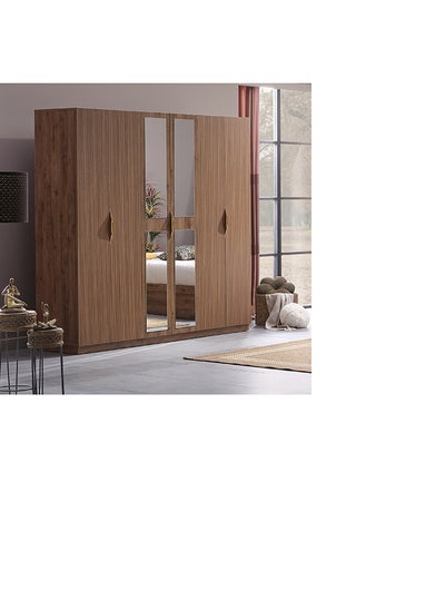 اشتري Harper 6-Door Wardrobe with 2 Mirrors 55 x 210 x 220 cm في السعودية