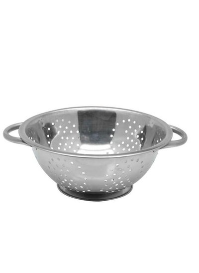 اشتري Stainless Steel Round Colander Silver 13x34cm في الامارات