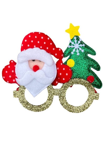 اشتري Santa Claus and Christmas Tree Glasses for Kids, Christmas Party Accessories and Party Favors for Adults and Kids في مصر