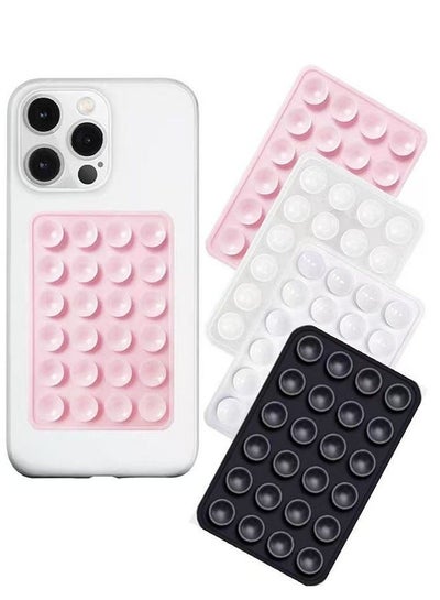Suction Phone Case Mount, 4Pcs Silicone Phone Suction Grip Compatible with iPhone and Android Cases, Anti-Slip Hands-Free Mobile Accessory Holder, Sticky Phone Grip for Tiktok Videos and Selfies(Pink, black, white, transparent) price Suction Phone Case Mount, 4Pcs Silicone Phone Suction Grip Compatible with iPhone and Android Cases, Anti-Slip Hands-Free Mobile Accessory Holder, Sticky Phone Grip for Tiktok Videos and Selfies(Pink, black, white, transparent) price