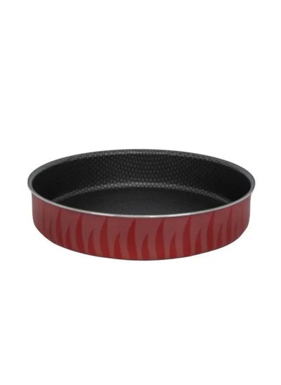 Buy Red Flame Round Oven Tray Red in UAE