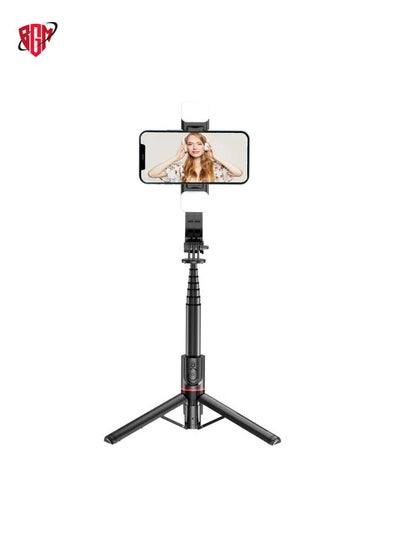 Buy L12D Bluetooth Remote Control Detachable Fill Light Tripod Selfie Stick Phone Holder in UAE