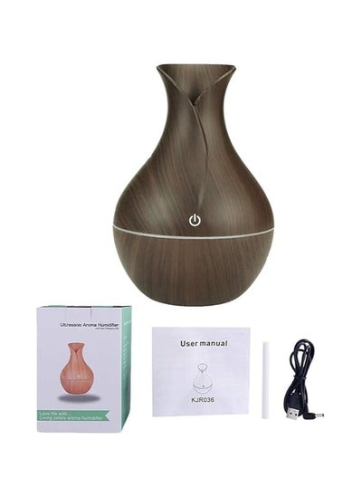 Buy hanso Mini Humidifier USB Aroma Diffuser Mini Ultrasonic Atomizer - 5v, 3w, 200ml (Brown) in Egypt