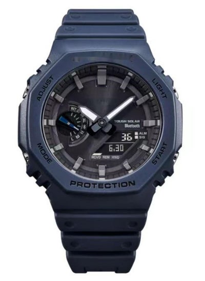 Buy Classic Protection Waterproof Shockproof Dual Display Quartz Movement Watch Storm Blue in Saudi Arabia