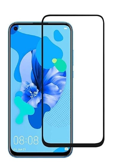 اشتري Full Screen Protector Tempered Glass Screen Protector with Black Frame Compatible with Huawei Nova 5T Black في مصر