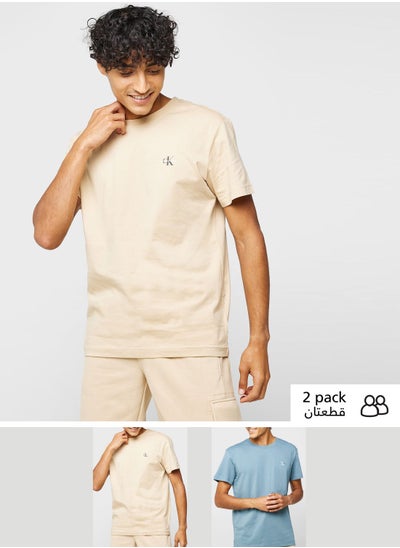 Buy 2 Pack Assorted Monologo T-Shirt in UAE