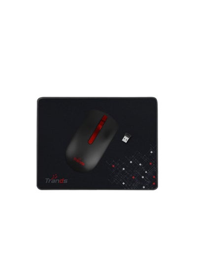 Buy Trands Tr-Mr127 Non Slip Rubber Wireless Mouse Pad For all Mouse Sensitivities And Sensors - Black in Egypt