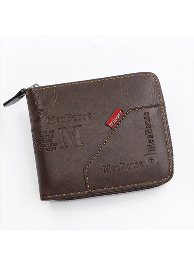 Buy Men's Wallet Short Wallet Card Bag Certificate Bag 11.5*10*3cm in Saudi Arabia