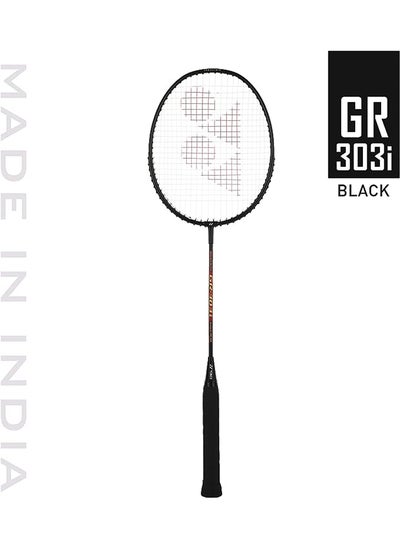 Buy Gr 303I Black Aluminium Badminton Racquet With Full Cover in UAE