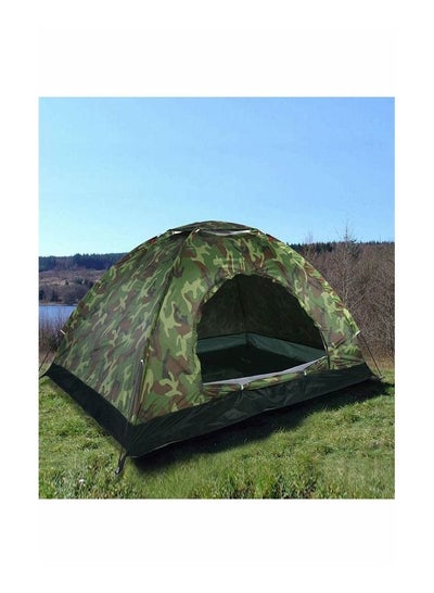 اشتري Rayking Camouflage 2 Person Tent Ultralight Single Layer Water Resistance Camping Tent with Carry Bag for Hiking Traveling في الامارات