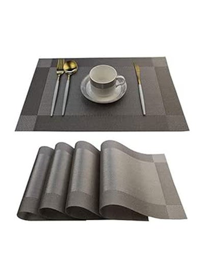 Buy PVC Table Cloth And Table 6 Pieces- Grey in Egypt