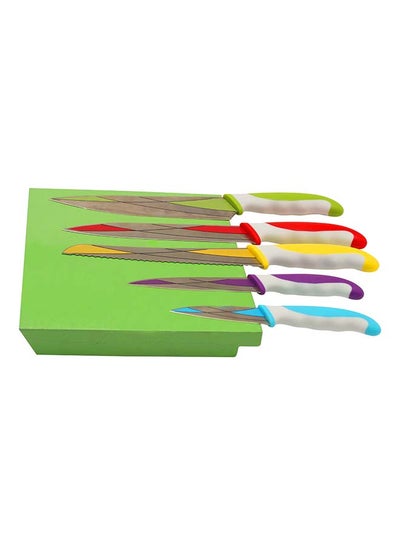 Buy Polo 5 Pcsknife Set  + Wooden Magnat Holder Are in Egypt