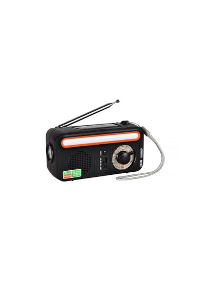 Buy Reliable Solar Emergency Rechargeable Hand Crank Radio Lightweight And Compact Emergency LED Flashlight in Saudi Arabia