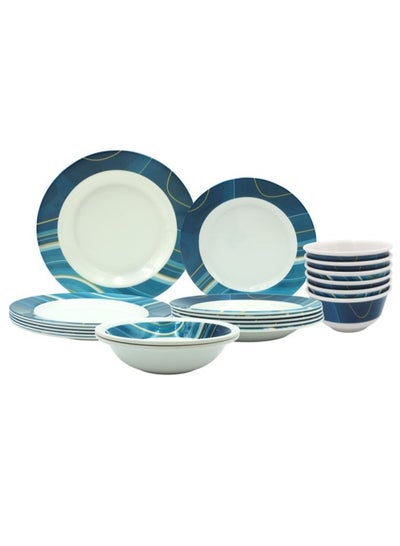 Buy Melrich 20 pcs Melamine Dinnerware set Dinner paltes set long lasting Dishwasher safe strong and durable in UAE