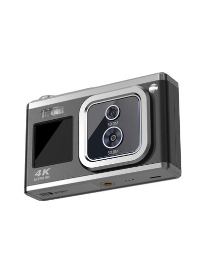 Buy New 4K HD Optical Dual-Lens Digital Camera with 50MP, Dual Screen, Selfie Beauty Mode, and Recorder in Saudi Arabia