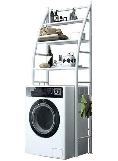 Buy 3 Tier Bathroom Laundry Washing Machine Shelf Rack White in Saudi Arabia