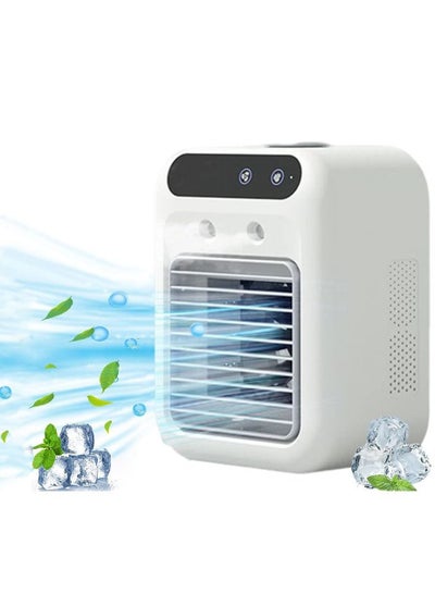 Buy 500ml Lightweight Portable Mini Air Conditioner Rechargeable Personal Quiet Table Evaporative Air Cooler Powerful USB Powered Air Cooler Fan with 2 Speed Modes for Home Bedroom Office Dorm in Saudi Arabia