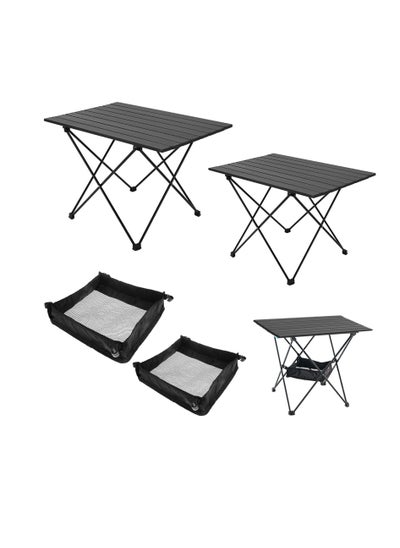 Buy Rightsure Portable Camping Table with Net Bag, Ultralight Aluminum Desk Top Table, Small Folding Picnic Table Suitable for Outdoor, Picnic, Barbecue, Beach, Fishing, Hiking, Travel (Large) in Saudi Arabia