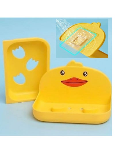 Buy Soap For Wall Mounting With A Duck Design That Keeps Soap Within Reach When Needed, Yellow Color - One Piece in Egypt