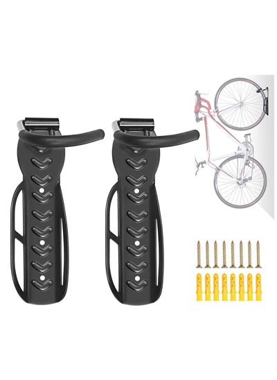 اشتري Bike Wall Mount Bike Rack for Garage, 2 Packs Vertical Bike Rack for Indoor Bike Storage في الامارات