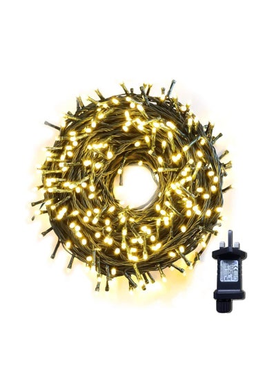 Buy Fairy Lights,Outdoor LED Fairy Lights Plug in, 32M 300LEDs 8 Modes Warm White，for Party, Bedroom, Wedding, Indoor/Outdoor[Energy Class A] in UAE