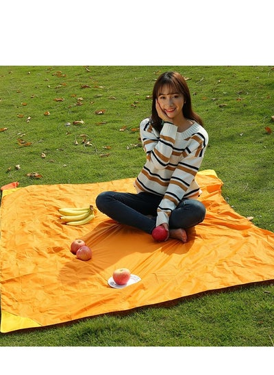 Buy Portable Picnic Blanket, 150x180cm Beach Mat for Outdoor Camping, Hiking, Family Leisure in UAE