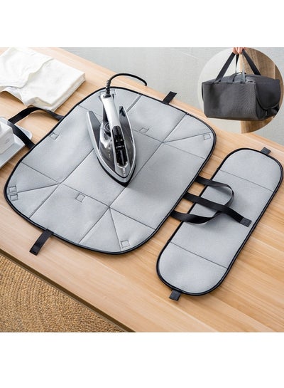 Buy Portable Foldable Heat Resistant Ironing Board Pad Ironing Mat Iron Carrying Case Bag For Home Travel Hotel Dormitory in Saudi Arabia
