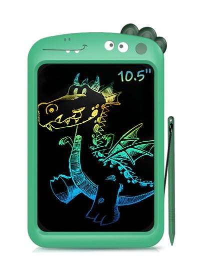 اشتري KASTWAVE Kids Toy 10.5 Inch LCD Writing Tablet for Boys and Girls Colorful Drawing Board Educational Dinosaur Toys for 3 4 5 6 7 8 Years Old, for Boys, Girls, Toddlers (Green dinosaur-Large) في الامارات