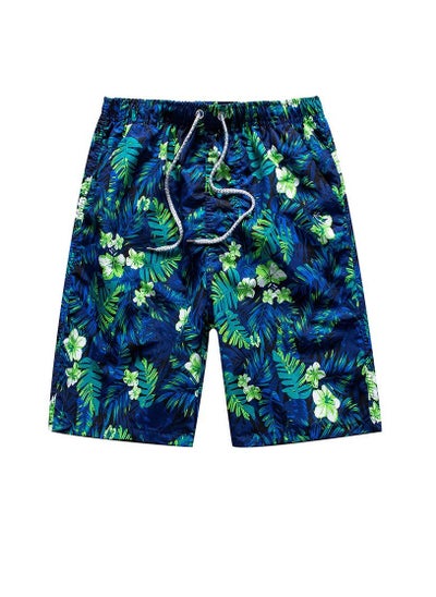 اشتري 1-Piece Men Swim Beach Shorts Quick Dry Swimming Trunks Drawstring Surfing Board Shorts Loose Boxers Short Pants في الامارات