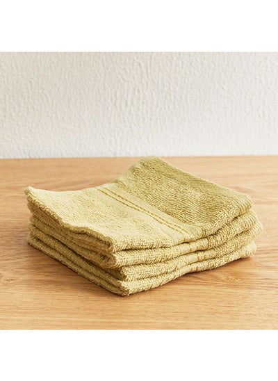 اشتري Essential 4-Piece Carded Face Towel Set 30 x 30 cm في الامارات