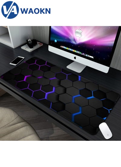 Buy Large Gaming Mouse Pad XL Anti-Skid Mousepad Large Keyboard Mouse Pad Desk Mat with Stitched Edges Super Creative MousePad in Saudi Arabia