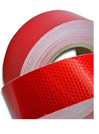 Buy Reflective adhesive tape phosphor reflective bee nest plastic layer soft texture - versatile - red-25m-5cm width - from Rana Store, Black in Egypt