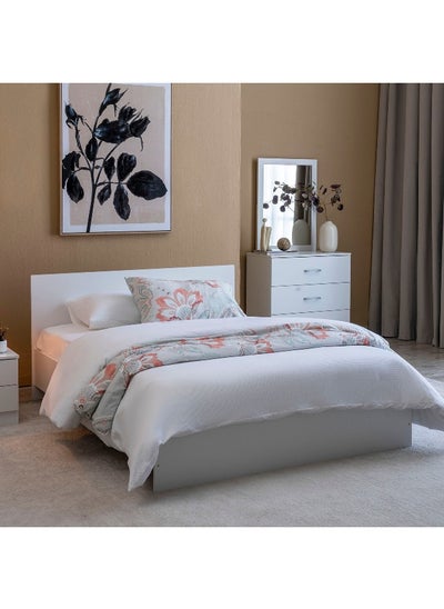 Buy Arlin Twin Bed 140X190 Cm - White in UAE