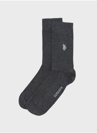 Buy Logo Print Crew Socks in UAE