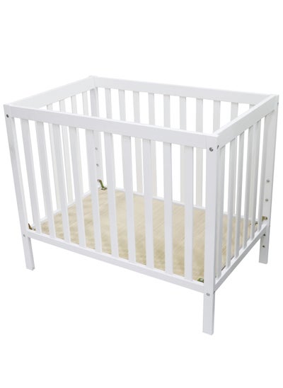 اشتري ClassiComfort Baby Wood Crib - White في الامارات