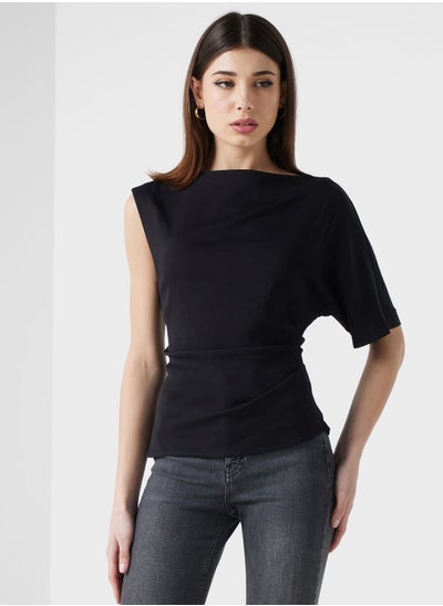 Buy One Shoulder Drape Top in Saudi Arabia