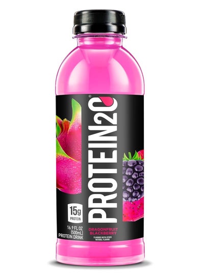 Buy Protein2o Protein Infused Water 500 ML Dragon Fruit Blackberry in UAE