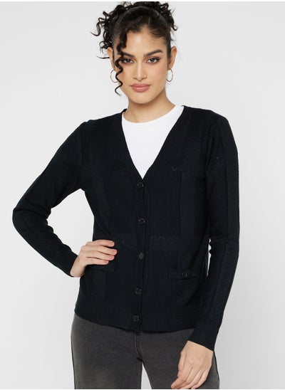 Buy V Neck Cardigan Set in UAE