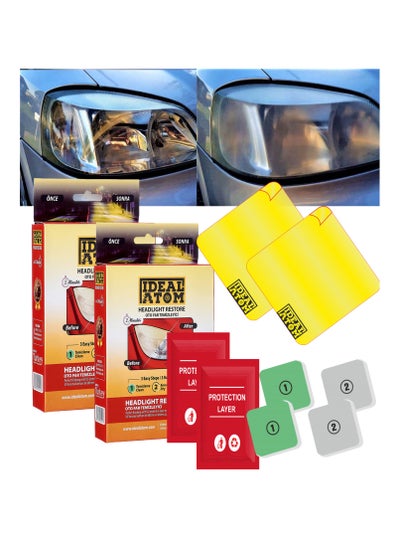 Buy 2 packs of Ideal Atom car headlight polish in Egypt