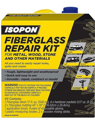 Buy Isopon Fibreglass Repair Kit 500 ML in UAE