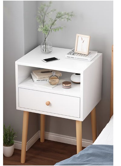 Buy 45*35*60cm Nightstand Large-capacity MDF Engineering Board Storage Home Bedside Coffee Table And Nightstand With Drawer in Saudi Arabia