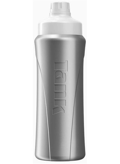 Buy Tank Insulated Plastic Water Bottle Mini Super Cool 650mL, Silver, BPA Free in Egypt