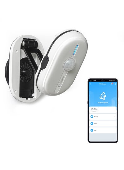 اشتري Motion Sensor Fit for Smart Life Zigbee 3.0, Rechargeable Motion Detector Sensor PIR, for Home Security Work with Smart Life Devices Build-in Tuya Smart Life APP (Tuya Smart Life Zigbee Hub Required) في السعودية