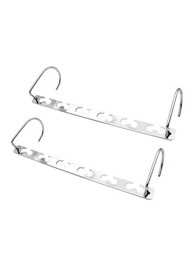 Buy Dreamons link Magic Hook Hangers | Wonder Metal Hangers | Space Saving, Hanger Organizer, Chrome Metal Hooks | Suitable with All kind of Hangers (2 Pack, Metal (Silver)) in UAE