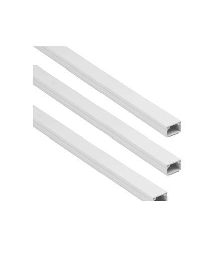 Buy 90cm Square Cable Box Self Adhesive PVC Trunking White Red Sticker Wall Cord Cover Cable Concealer On-Wall Wire Cover Paintable Cable Management Raceway to Hide Wires - Pack of 3 (10x10MM) in UAE