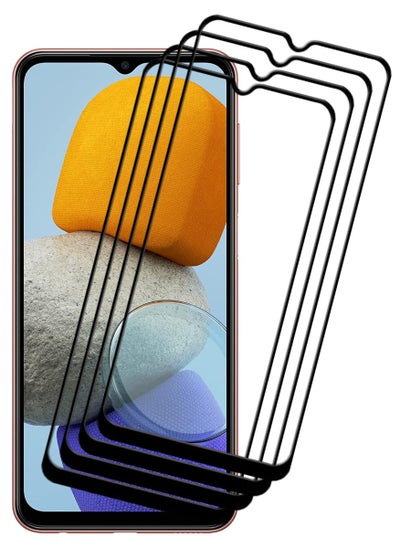 Buy 4 Pieces Antistatic ESD Dustproof Premium Quality High Definition Tempered Glass Screen Protector Designed For Samsung Galaxy M23 in UAE