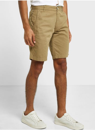 اشتري Thomas Scott Men Mid-Rise Slim Fit Pure Cotton Shorts في السعودية