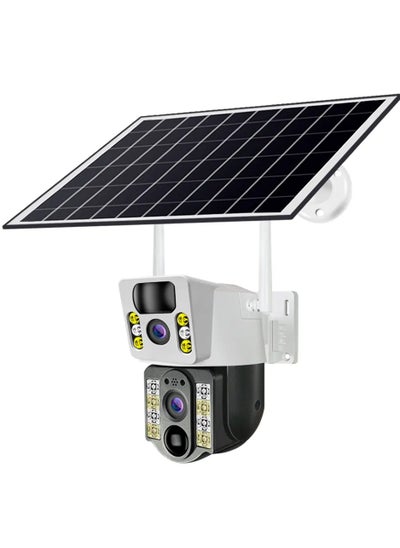 اشتري 4G/WiFi Smart Solar Security Camera 8MP Dual Lens في الامارات